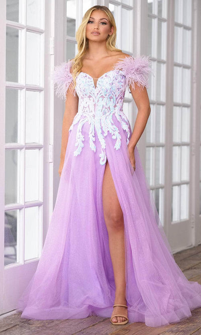 Ava Presley 39213 - Sequin A-Line Prom Dress Special Occasion Dresse 00 /  Iridescent Lilac