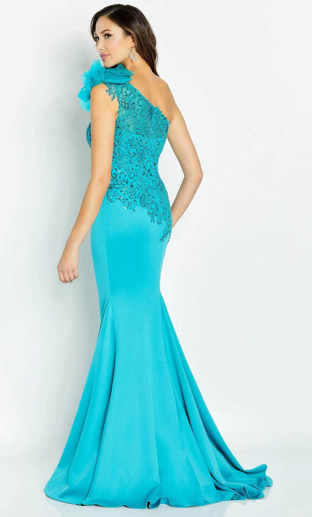 Cameron Blake CB132 - Asymmetrical Neck Gown