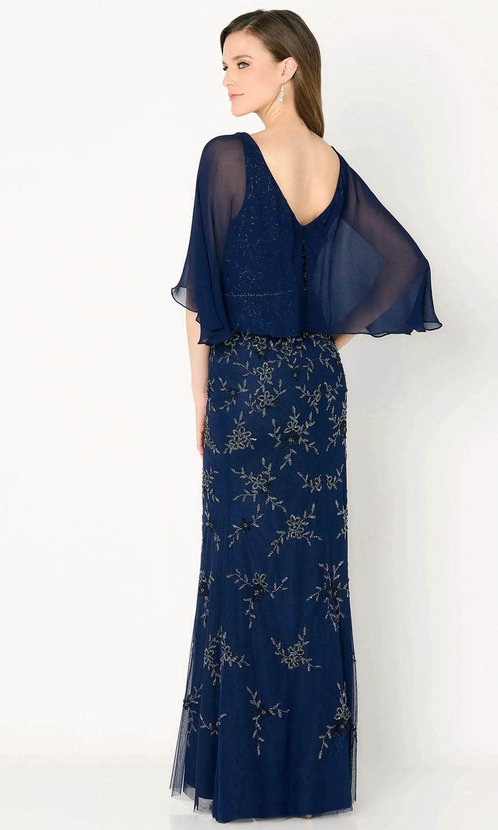 Cameron Blake CB783 - Beaded V-Neck Evening Dress Evening Dresses