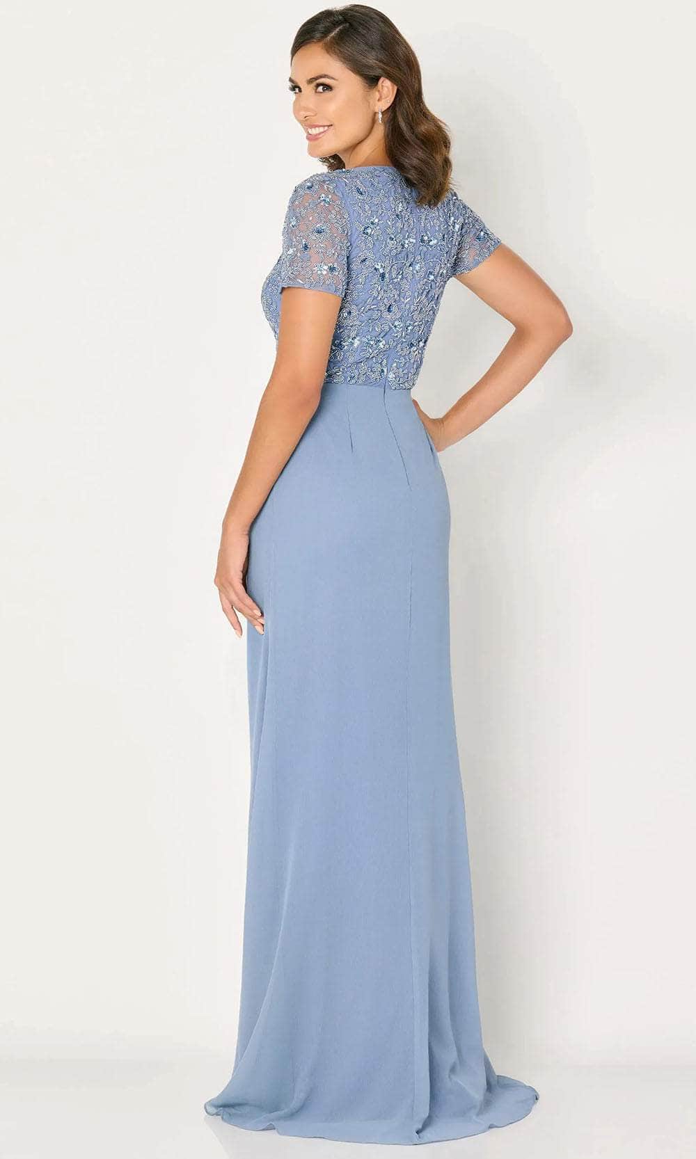 Cameron Blake CB794 - Embroidered Square Neck Evening Dress Evening Dresses