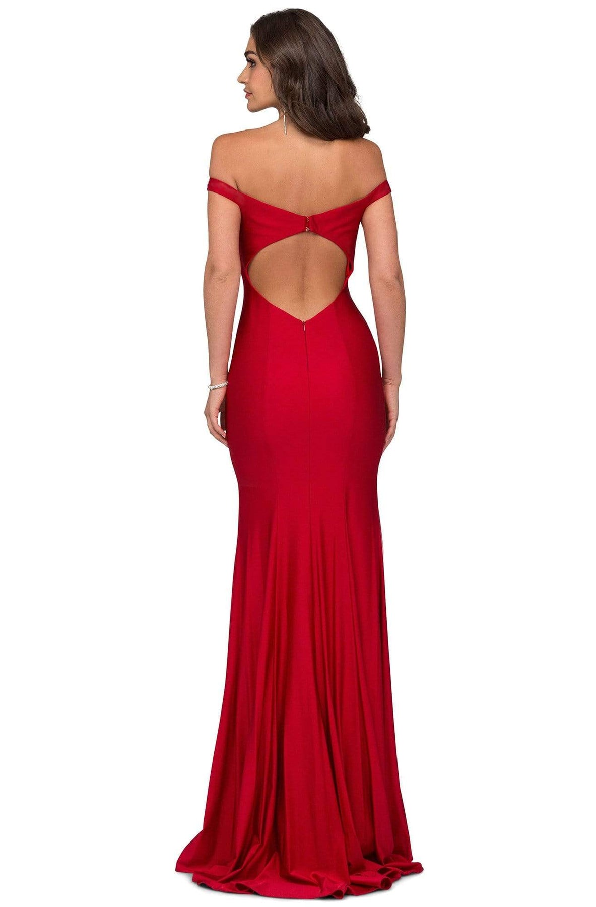 Cecilia Couture - 1425 Fitted Off-Shoulder Trumpet Dress Pageant Dresses