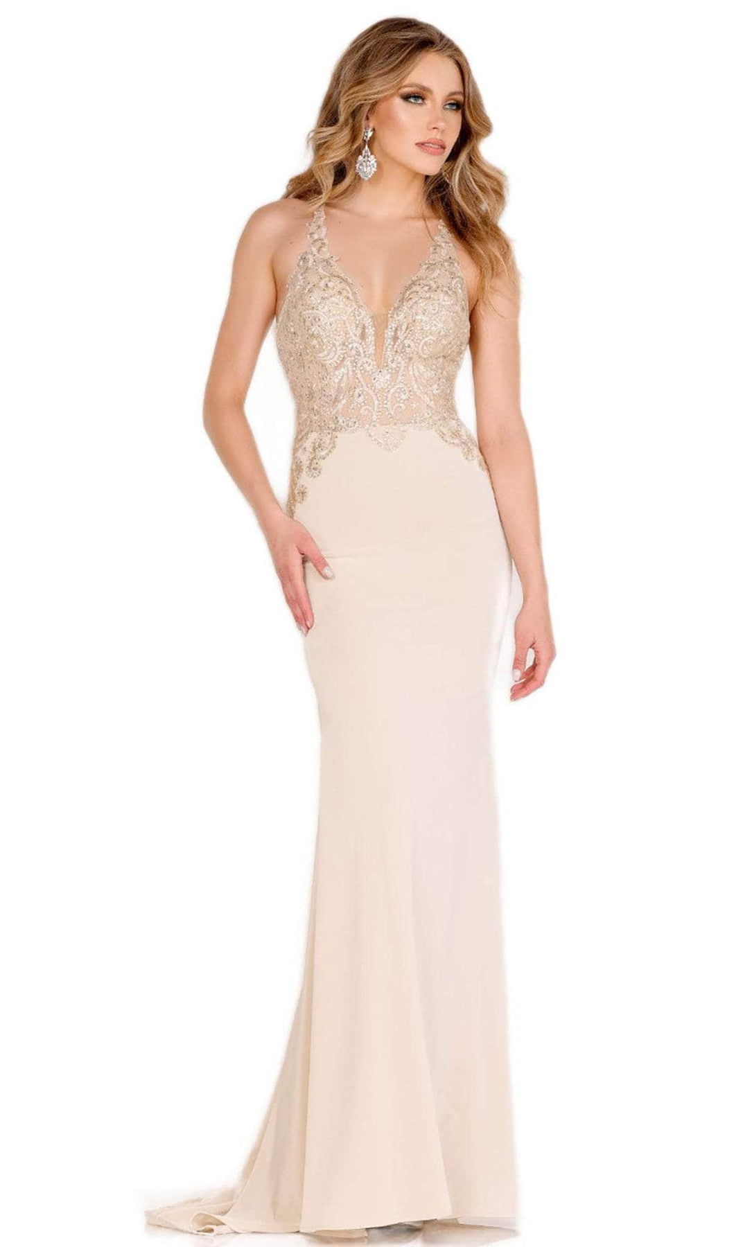 Cecilia Couture 2183 - Embroidered Gown