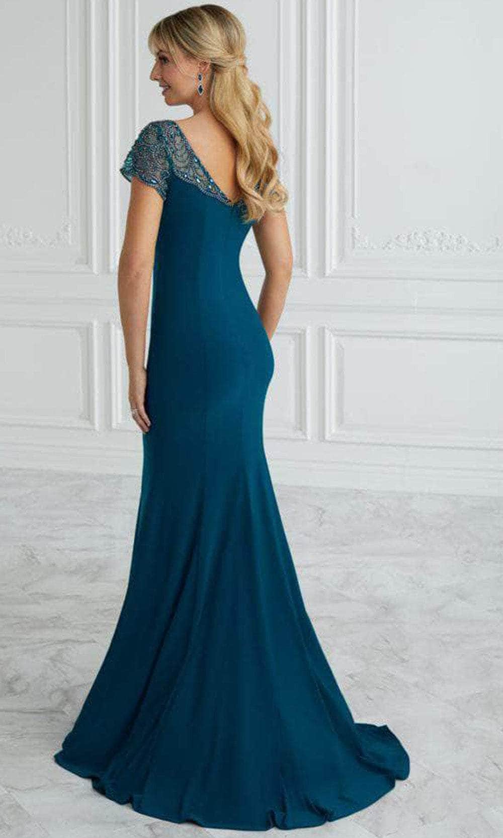 Christina Wu Elegance 17095 - Beaded Bateau Trumpet Evening Gown Special Occasion Dress