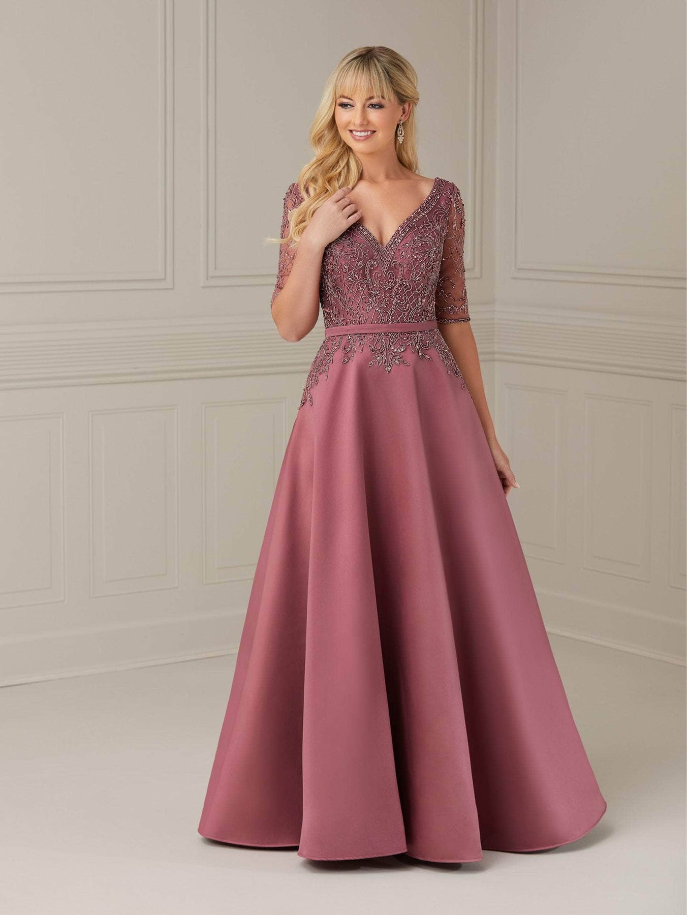 Christina Wu Elegance 17103 - Beaded Bodice A-Line Evening Dress Special Occasion Dress