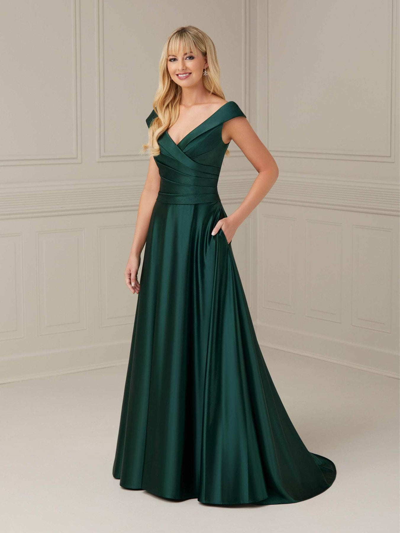 Christina Wu Elegance 17117 - Pleat Bodice A-Line Evening Dress Special Occasion Dress