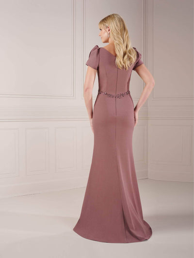 Christina Wu Elegance 17145 - Short Sleeve V-Neck Evening Dress Special Occasion Dress