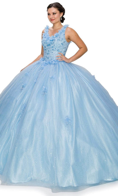 Cinderella Couture 8025J - Embroidered Sleeveless Ballgown Special Occasion Dress