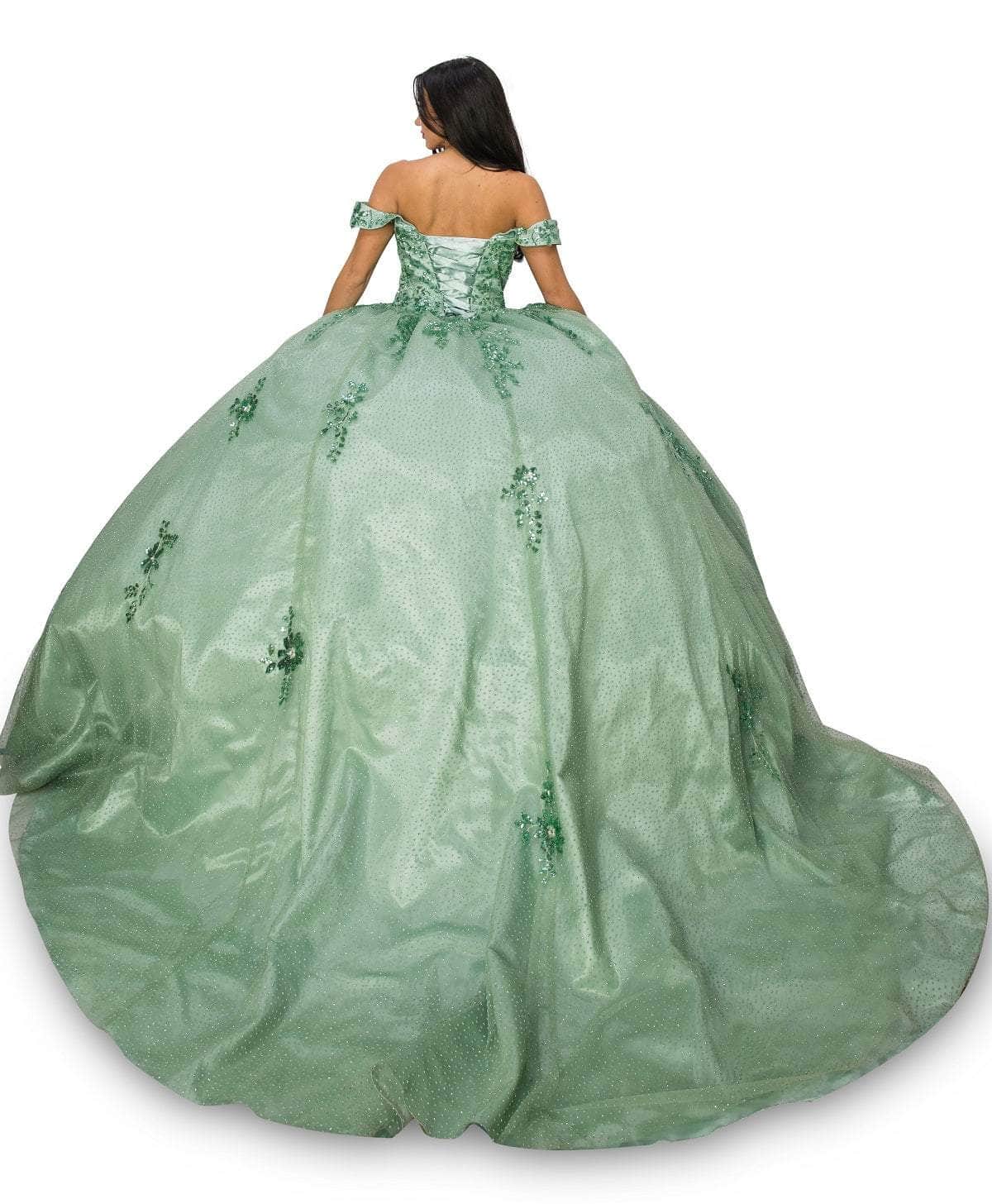 Cinderella Couture 8060J - Sweetheart Off-Shoulder Ballgown Special Occasion Dress