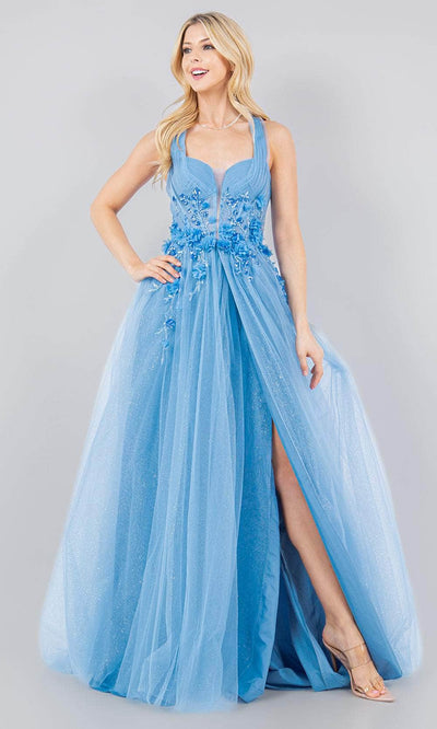 Cinderella Couture 8076J - Halter Neck A-line Dress Special Occasion Dress