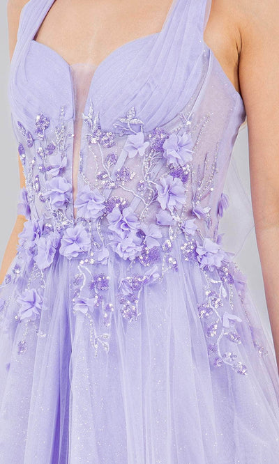 Cinderella Couture 8076J - Halter Neck A-line Dress Special Occasion Dress