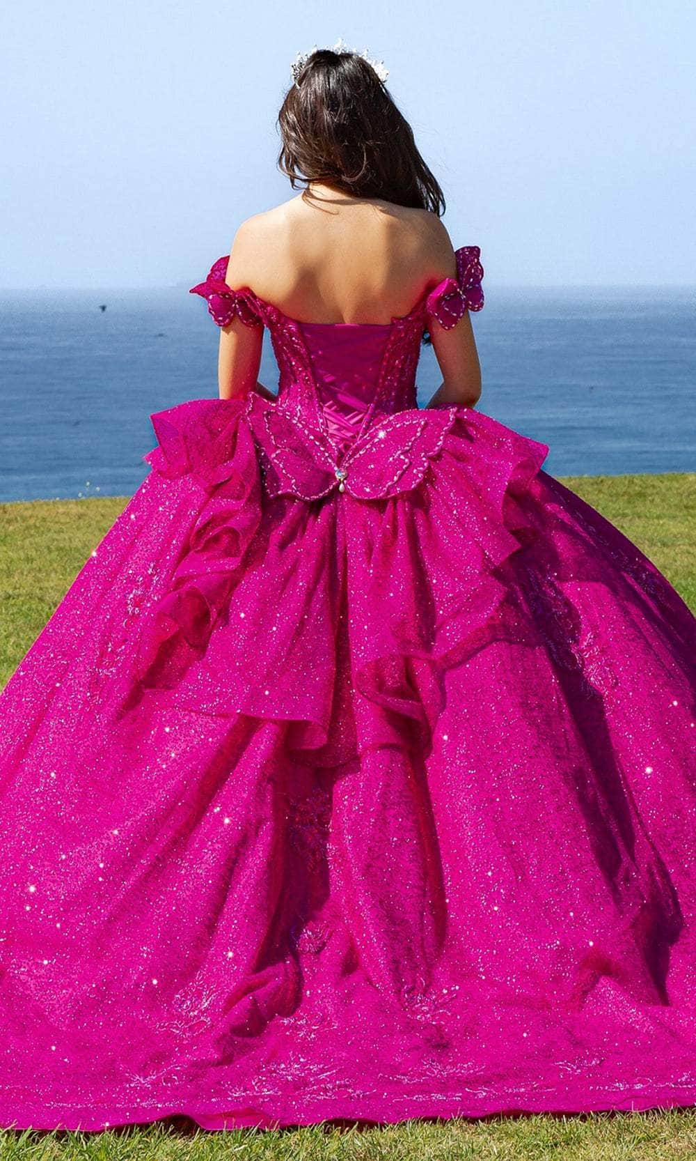 Cinderella Couture 8120J - Off-Shoulder Beaded Ballgown Special Occasion Dress