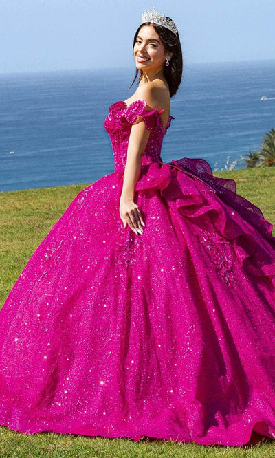 Cinderella Couture 8120J - Off-Shoulder Beaded Ballgown Special Occasion Dress