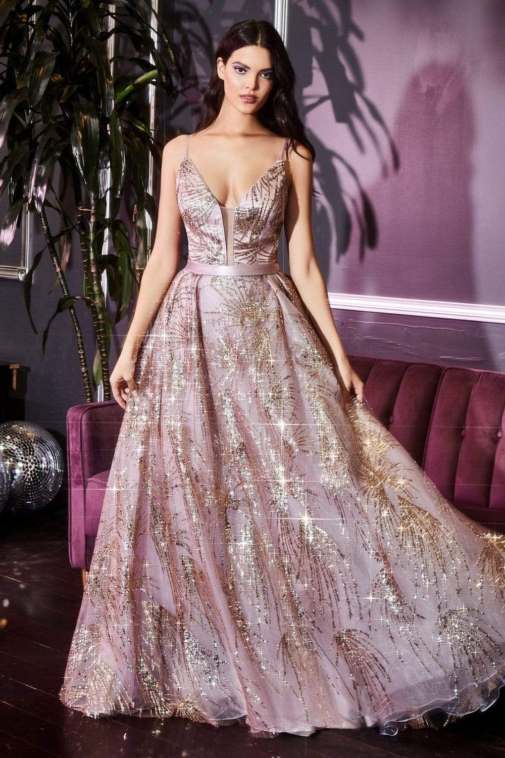 Cinderella Divine Cz0016 Long Ballgown Dress Adasa 0681