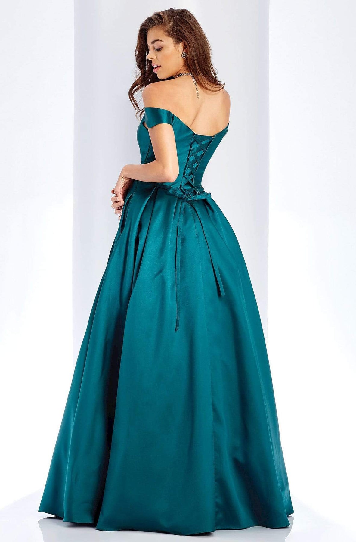 Clarisse - 3442 Off Shoulder Corset Mikado Ballgown Special Occasion Dress