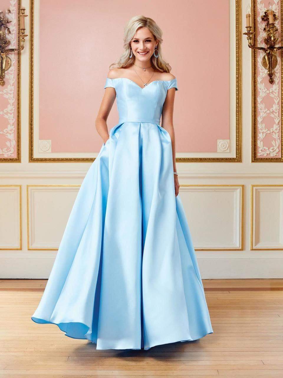 Clarisse - 3442 Off Shoulder Mikado Corset Ballgown Prom Dresses