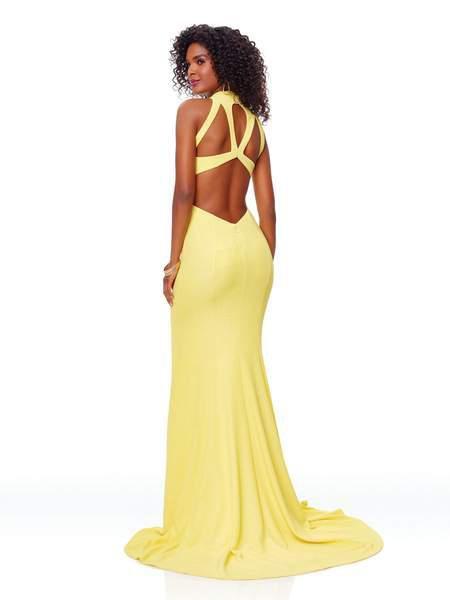 Clarisse - 3736 High Halter Mermaid Dress With Train Special Occasion Dress