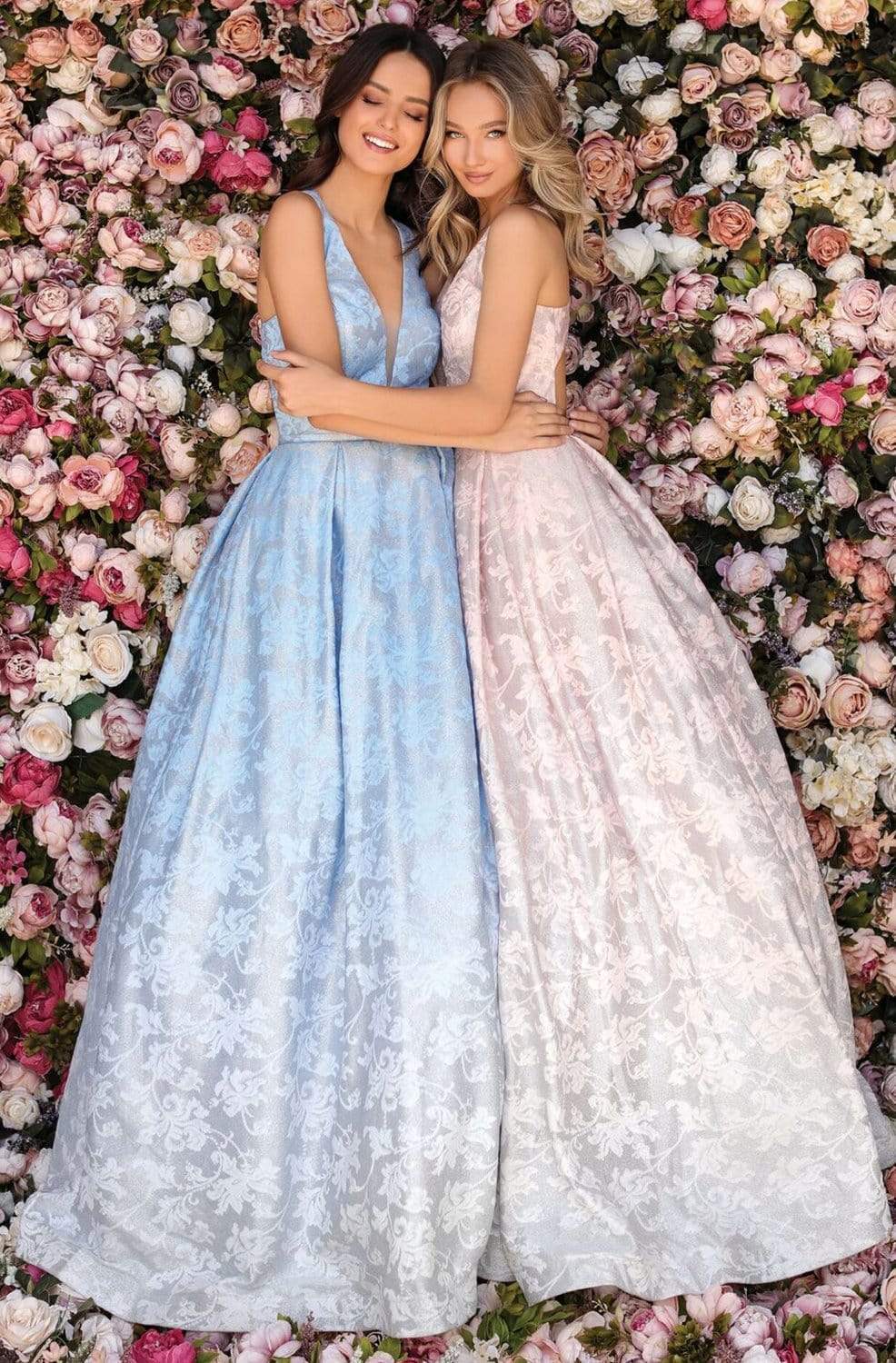 Clarisse - 8137 Sexy V-Neckline Racer Back Ball Gown Prom Dresses