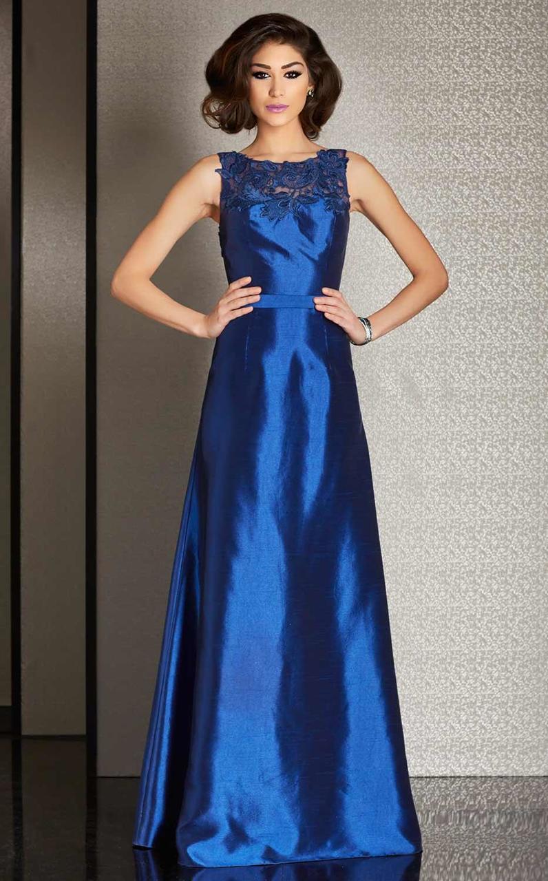 Clarisse - M6235 Sleek Floral Illusion Evening Gown Special Occasion Dress