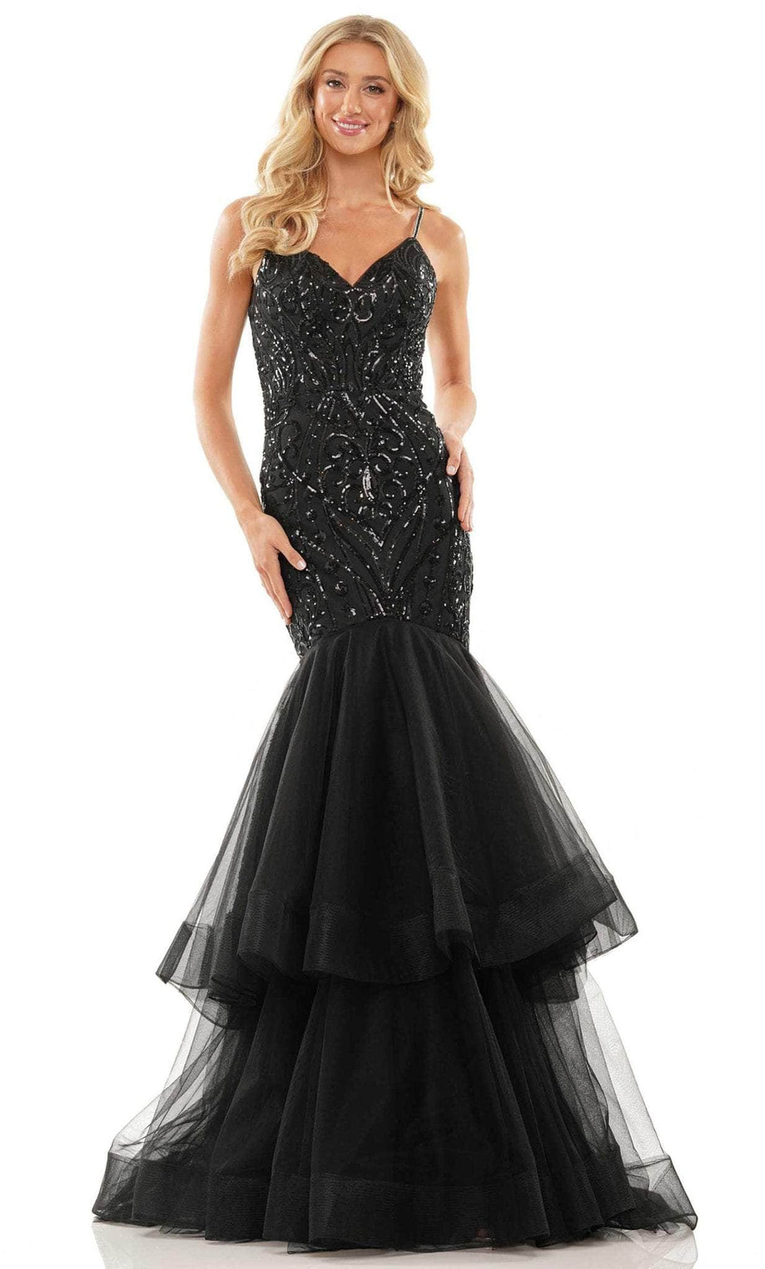 Colors Dress - Tulle Gown 2978 In Black