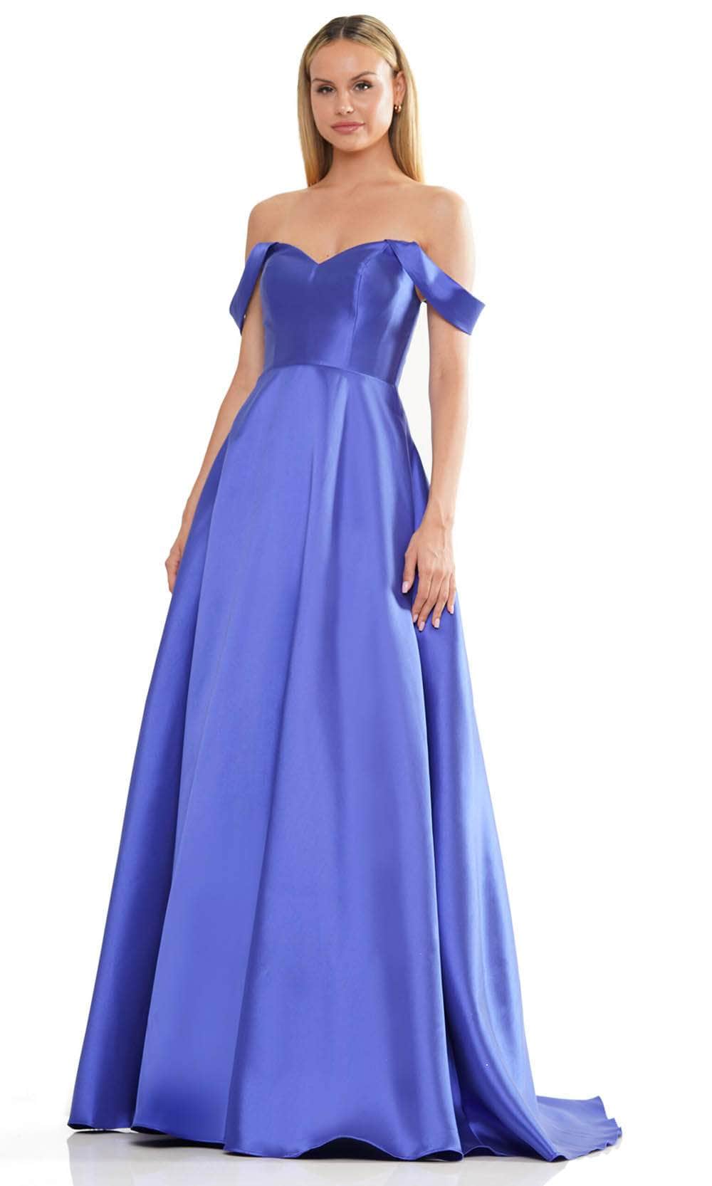 Colors Dress 3182 - Mikado Gown 8 / Royal