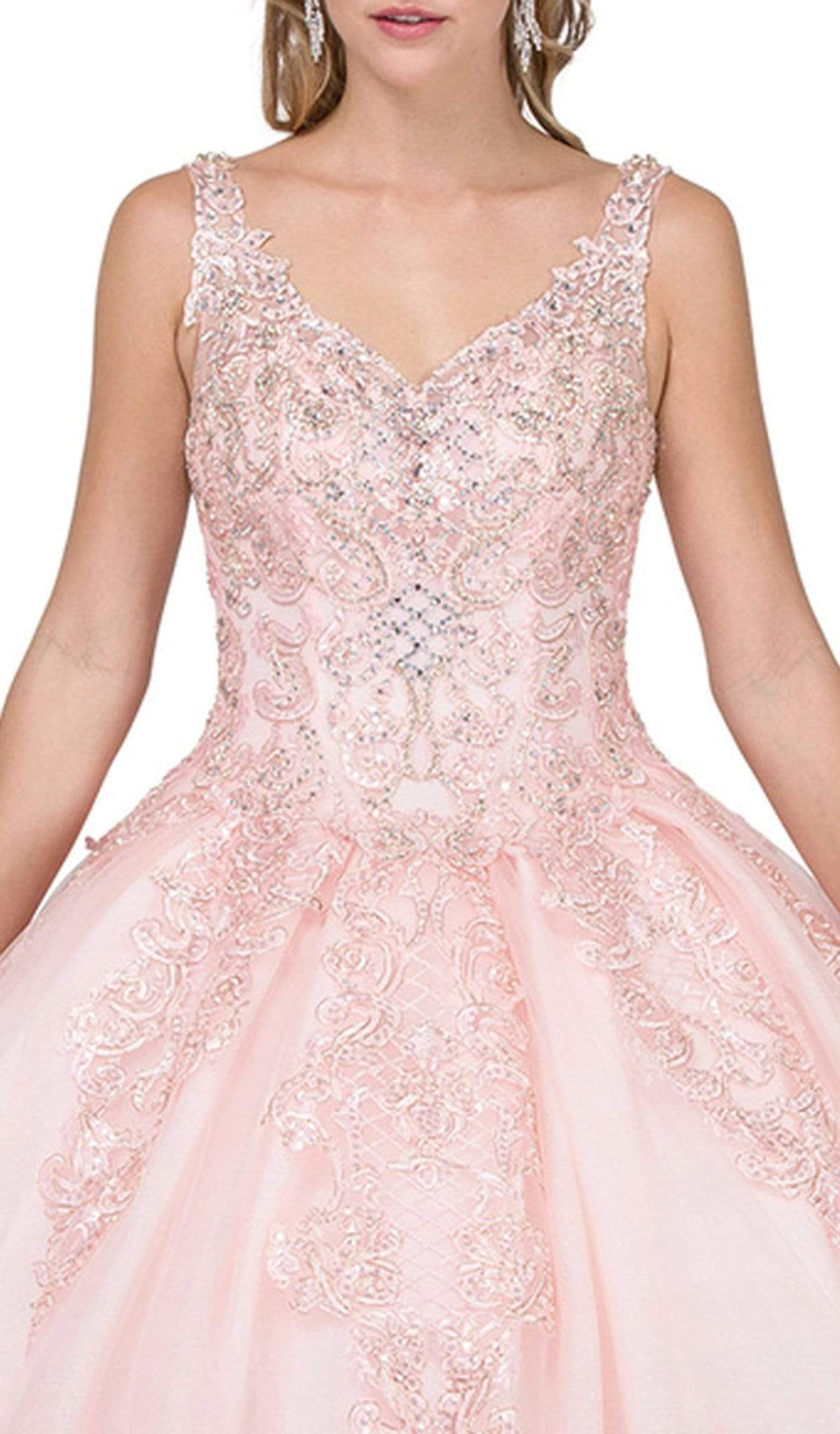 Dancing Queen - 1271 Beaded Off-Shoulder Quinceanera Gown Special Occasion Dress