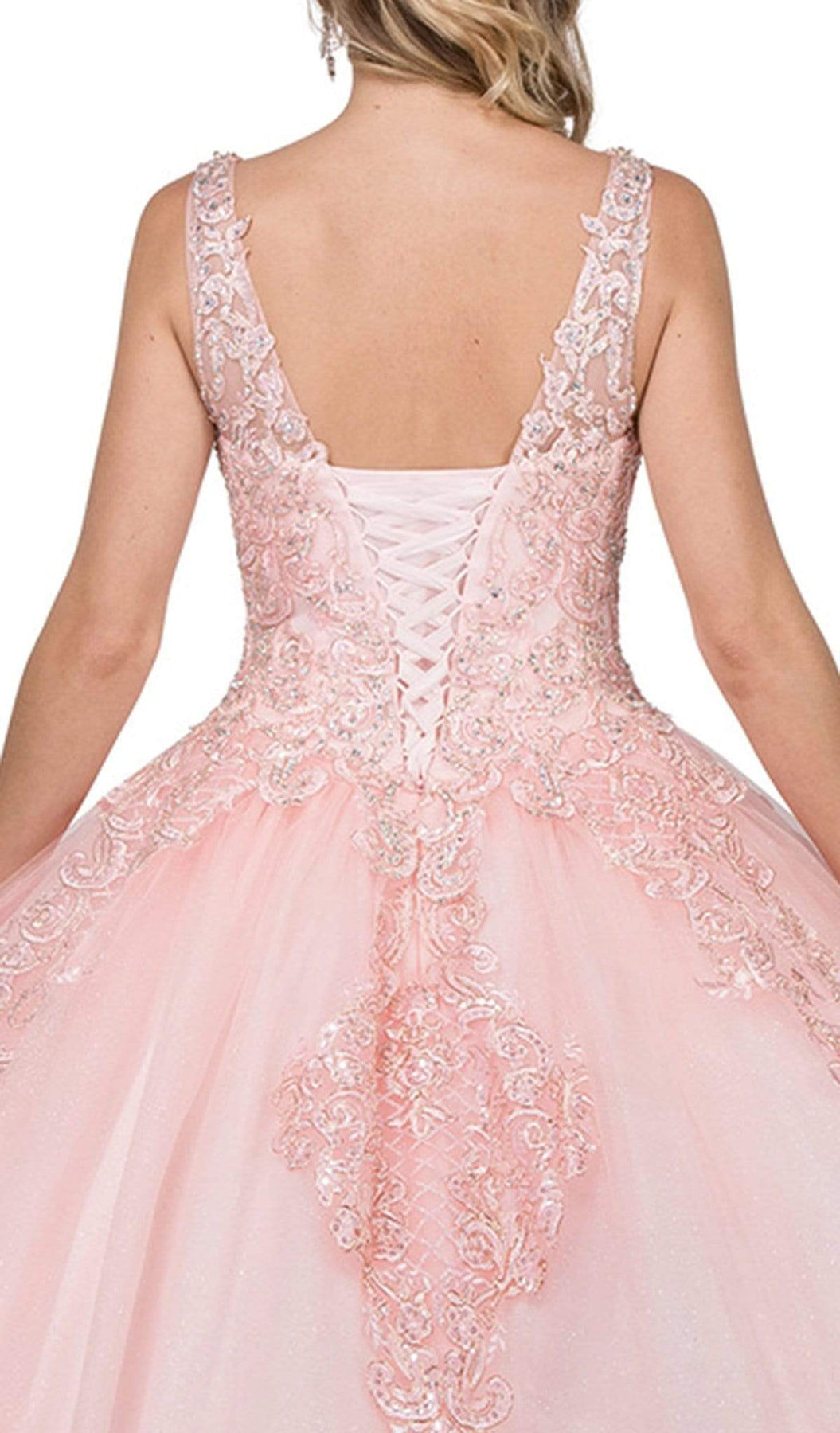 Dancing Queen - 1271 Beaded Off-Shoulder Quinceanera Gown Special Occasion Dress