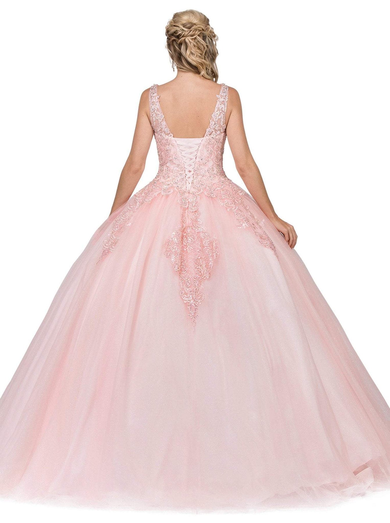 Dancing Queen - 1271 Beaded Off-Shoulder Quinceanera Gown Special Occasion Dress