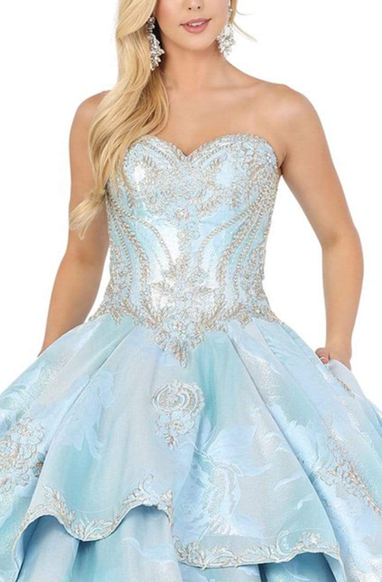 Dancing Queen - 1459 Embellished Sweetheart Ruffled Quinceanera Dress Quinceanera Dresses