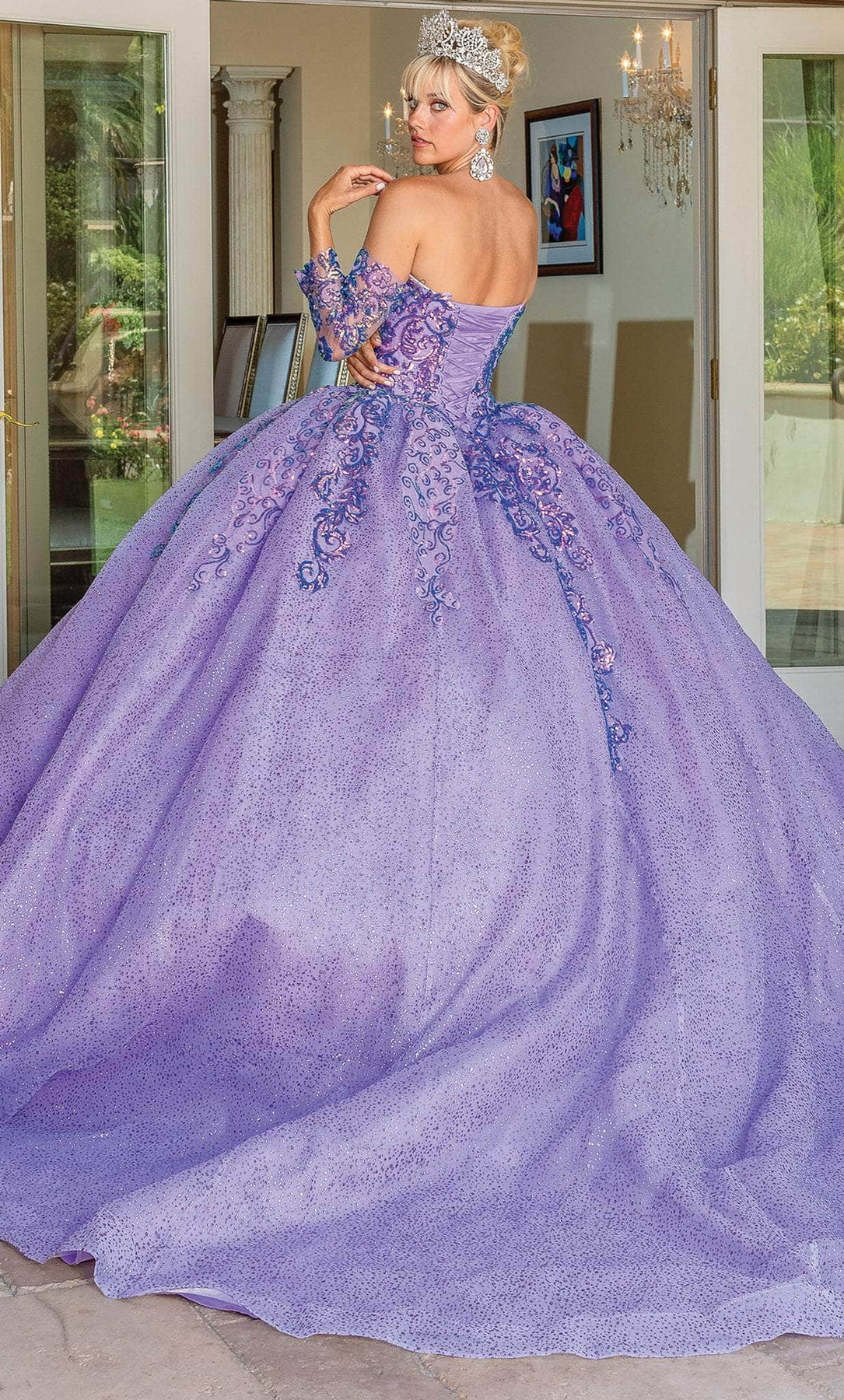 Dancing Queen 1675 - Sequin Quinceanera Ballgown Ball Gowns