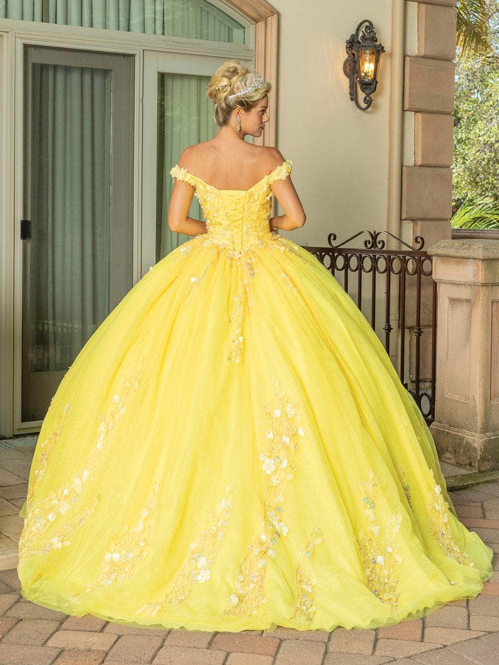 Dancing Queen 1775 - Sweetheart Floral Appliqued Ballgown Special Occasion Dress