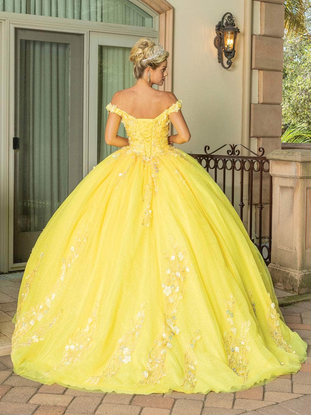 Dancing Queen 1775 - Sweetheart Floral Appliqued Ballgown Special Occasion Dress
