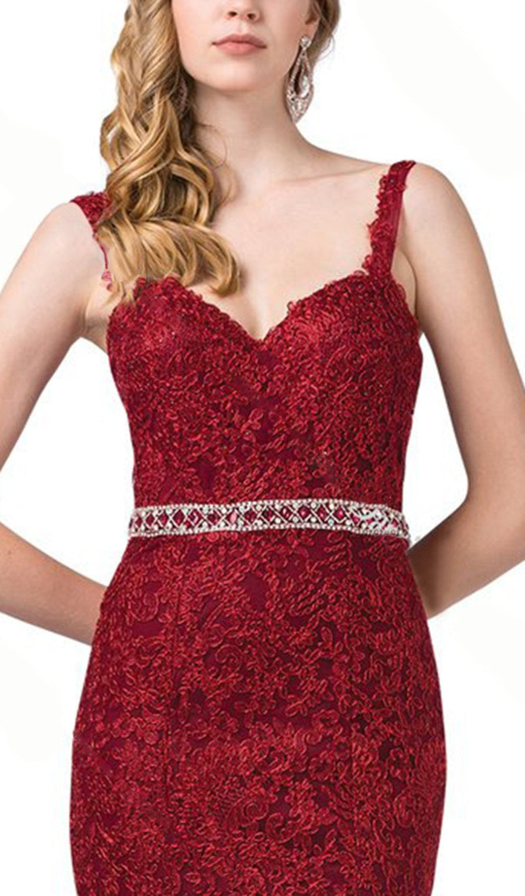 Dancing Queen - 2724 Embroidered Sweetheart Trumpet Prom Dress Special Occasion Dress