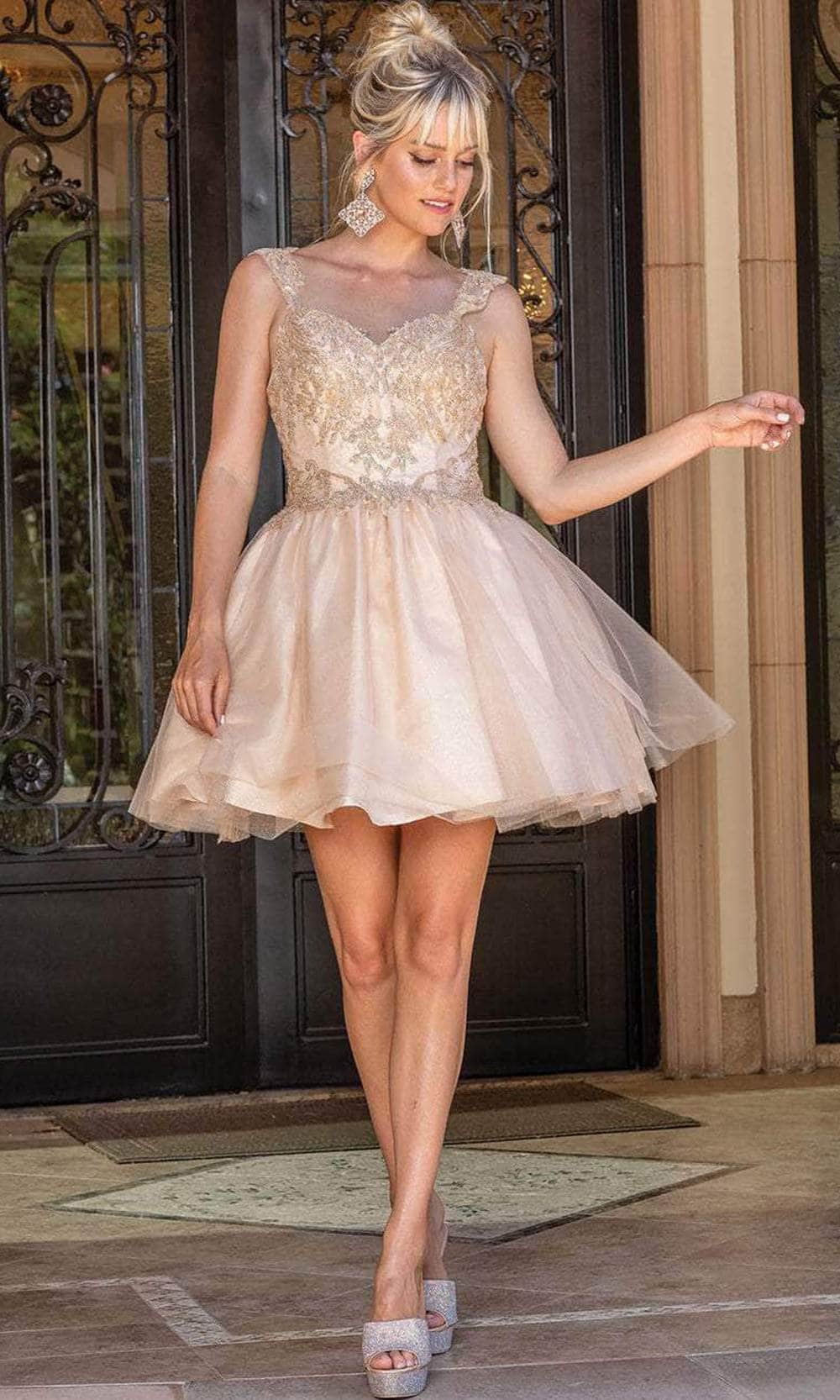 Dancing Queen 3287 - Embroidered Sweetheart Cocktail Dress Special Occasion Dress