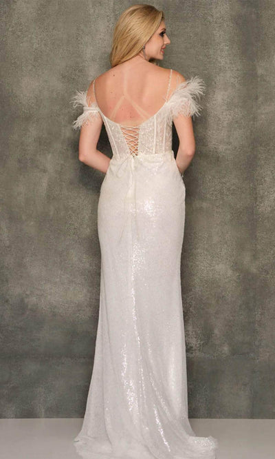Dave & Johnny 11007 - Cold Shoulder Corset Prom Gown Special Occasion Dress