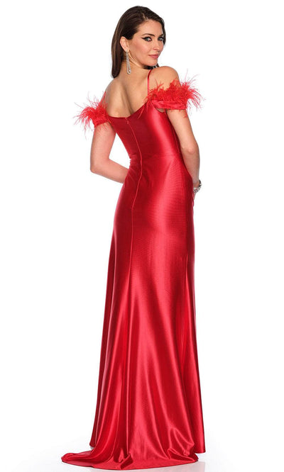 Dave & Johnny 11217 - Cold Shoulder Ruched Prom Gown Special Occasion Dress