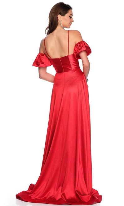 Dave & Johnny 11228 - Detachable Puff sleeve Prom Gown Special Occasion Dress