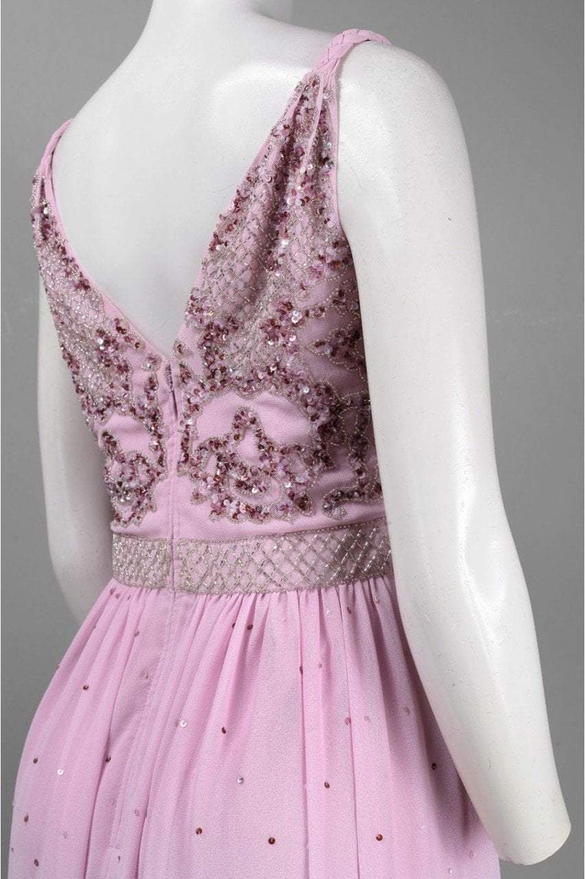 Decode 1.8 - Braided Strap Bedazzled Chiffon Gown 182303 Special Occasion Dress