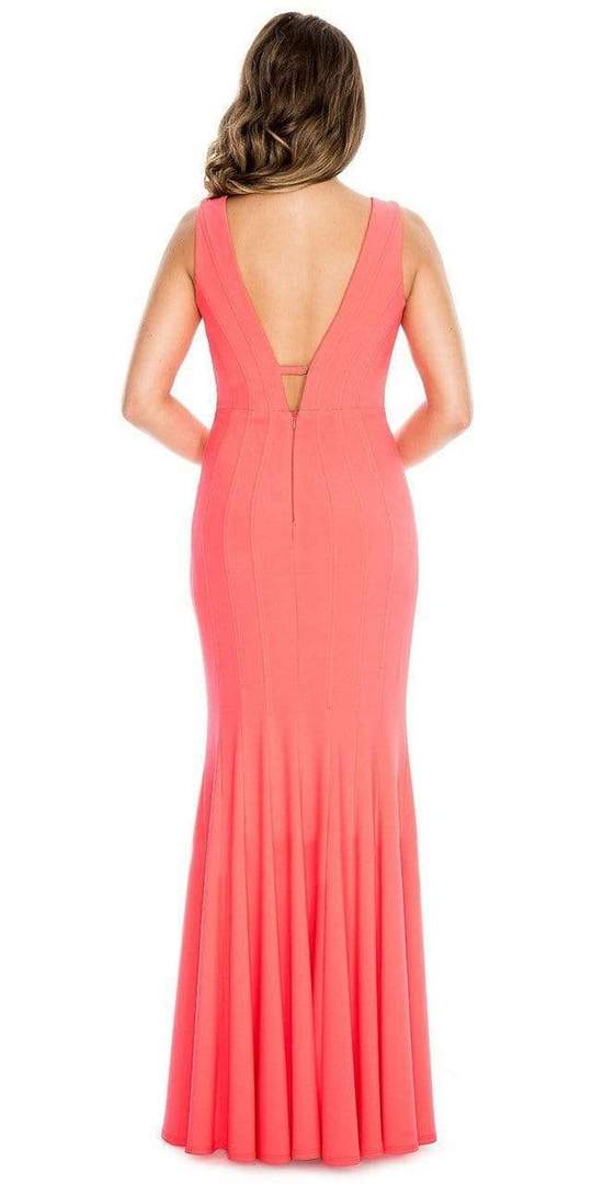 Decode 1.8 - Sleeveless Plunging Bodice Sheath Dress 183910