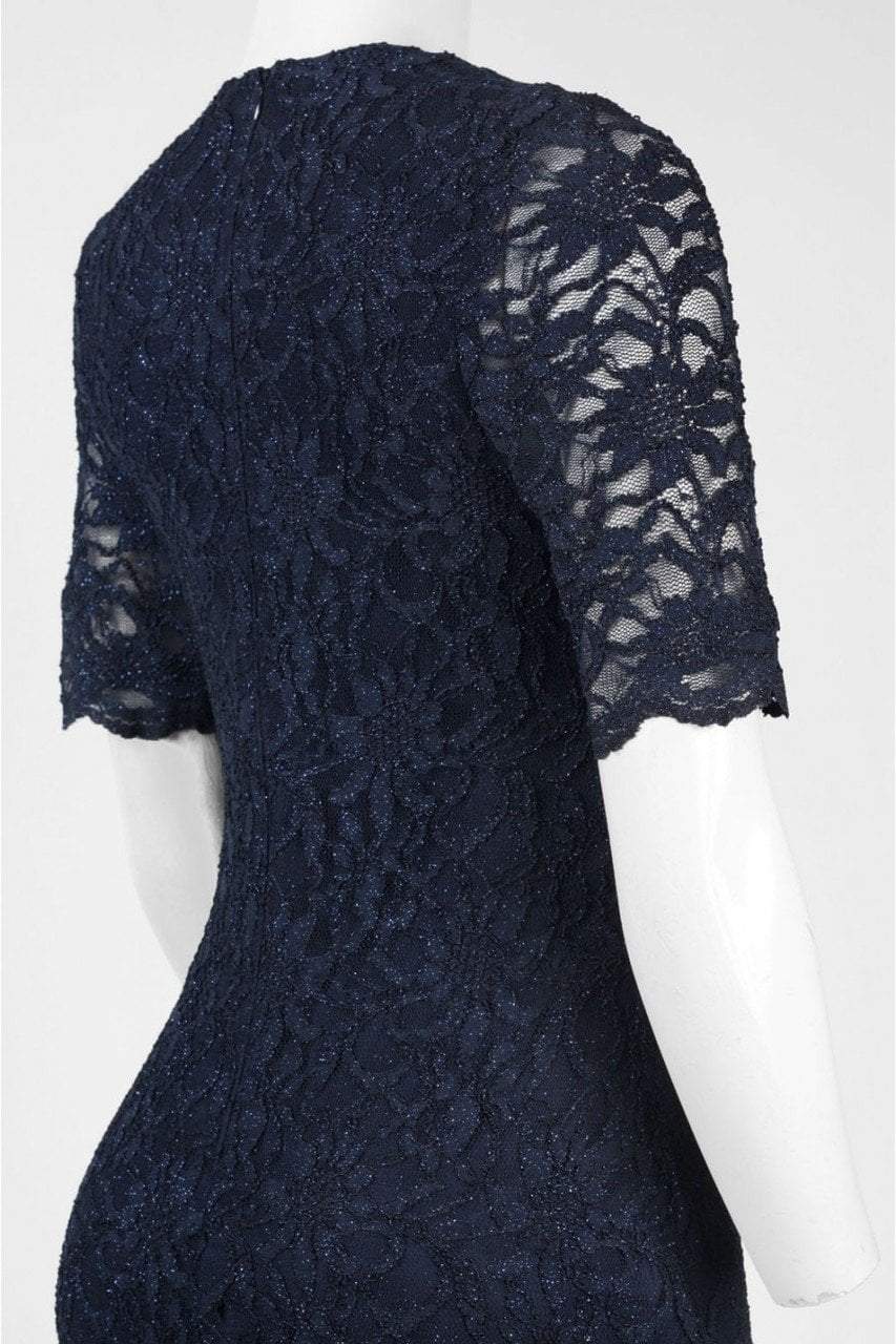 Decode 1.8 - Lace Queen Anne Neck Dress 183465 in Blue