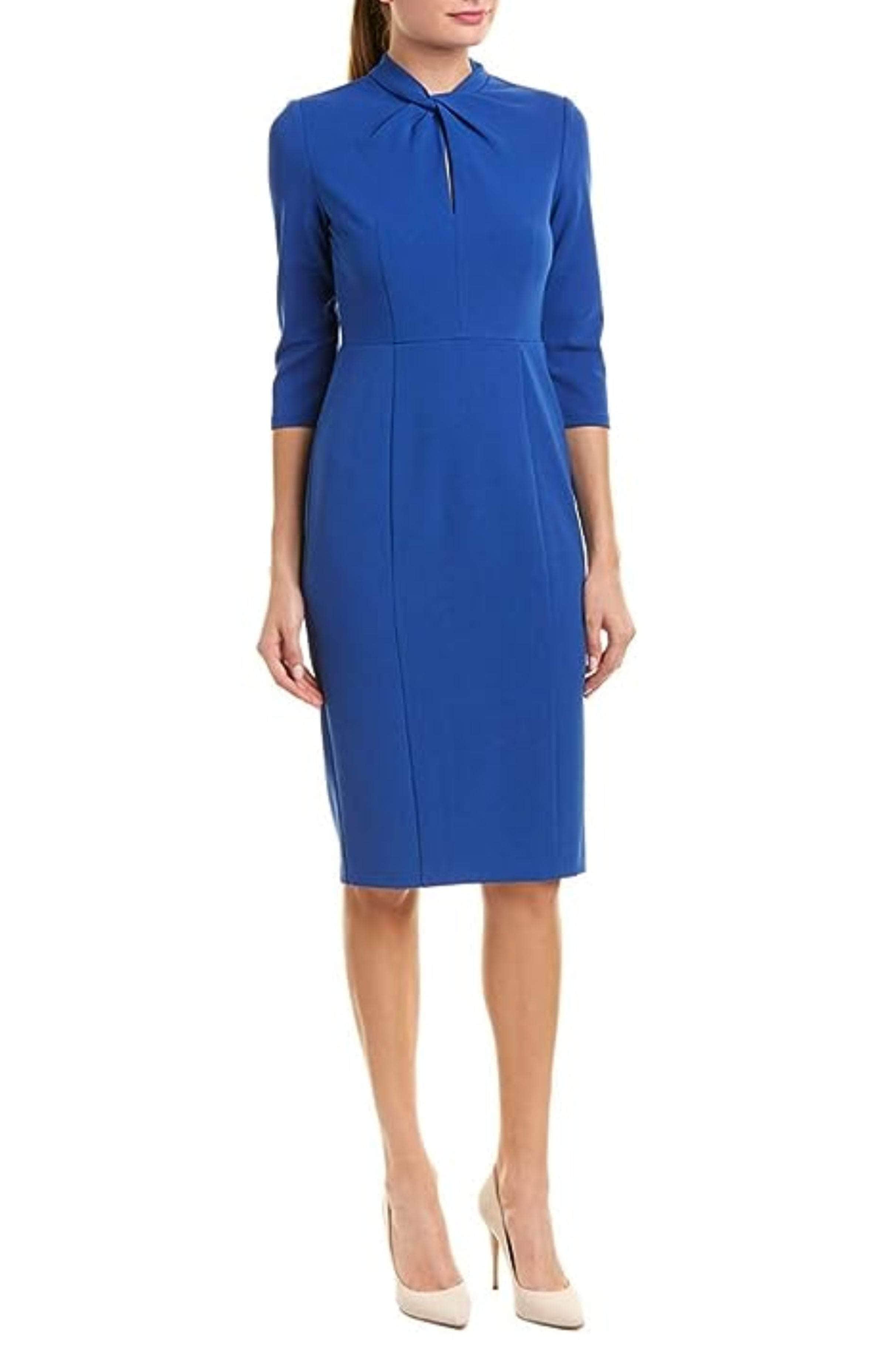 Donna Morgan D6290M - Fitted Twist Neck Dress Donna Morgan D6290M - Fitted Twist Neck Dress