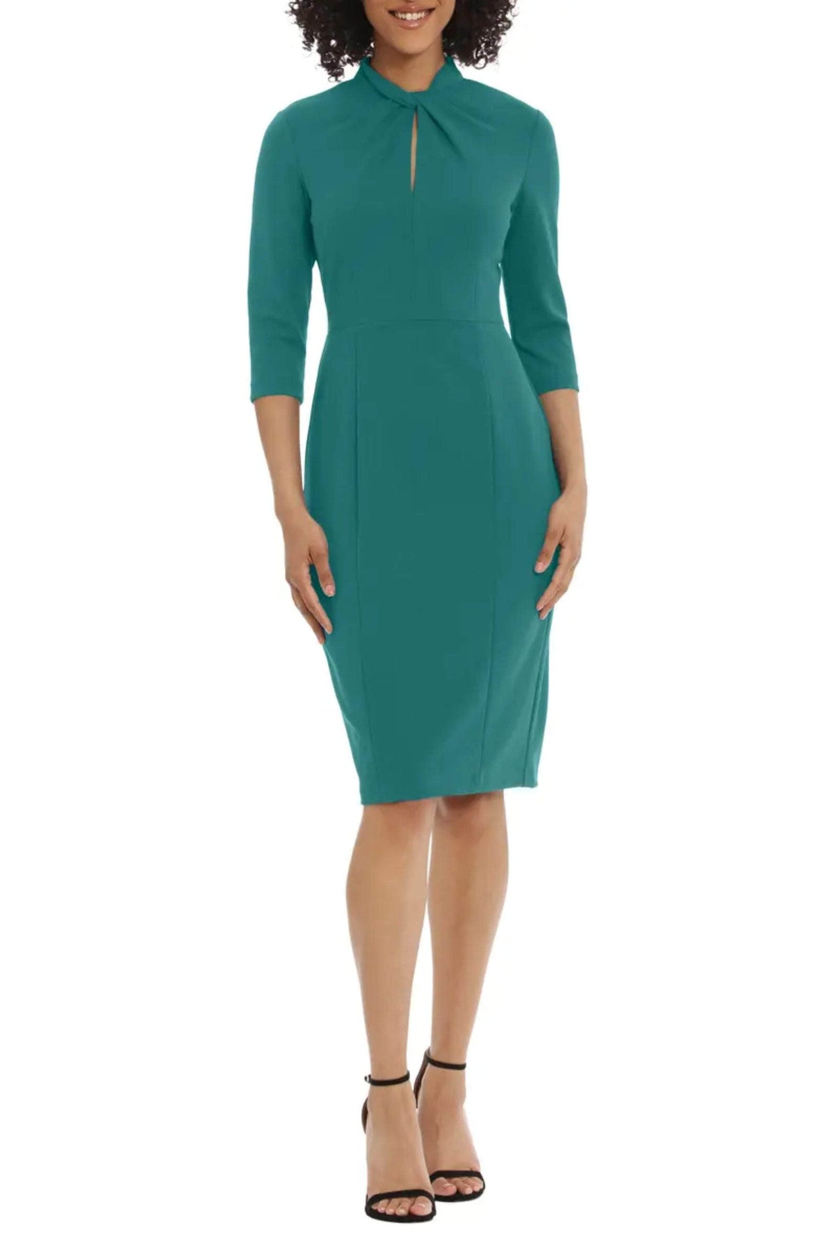Donna Morgan D6290M - Twisted Neck Sheath Dress Special Occasion Dresses