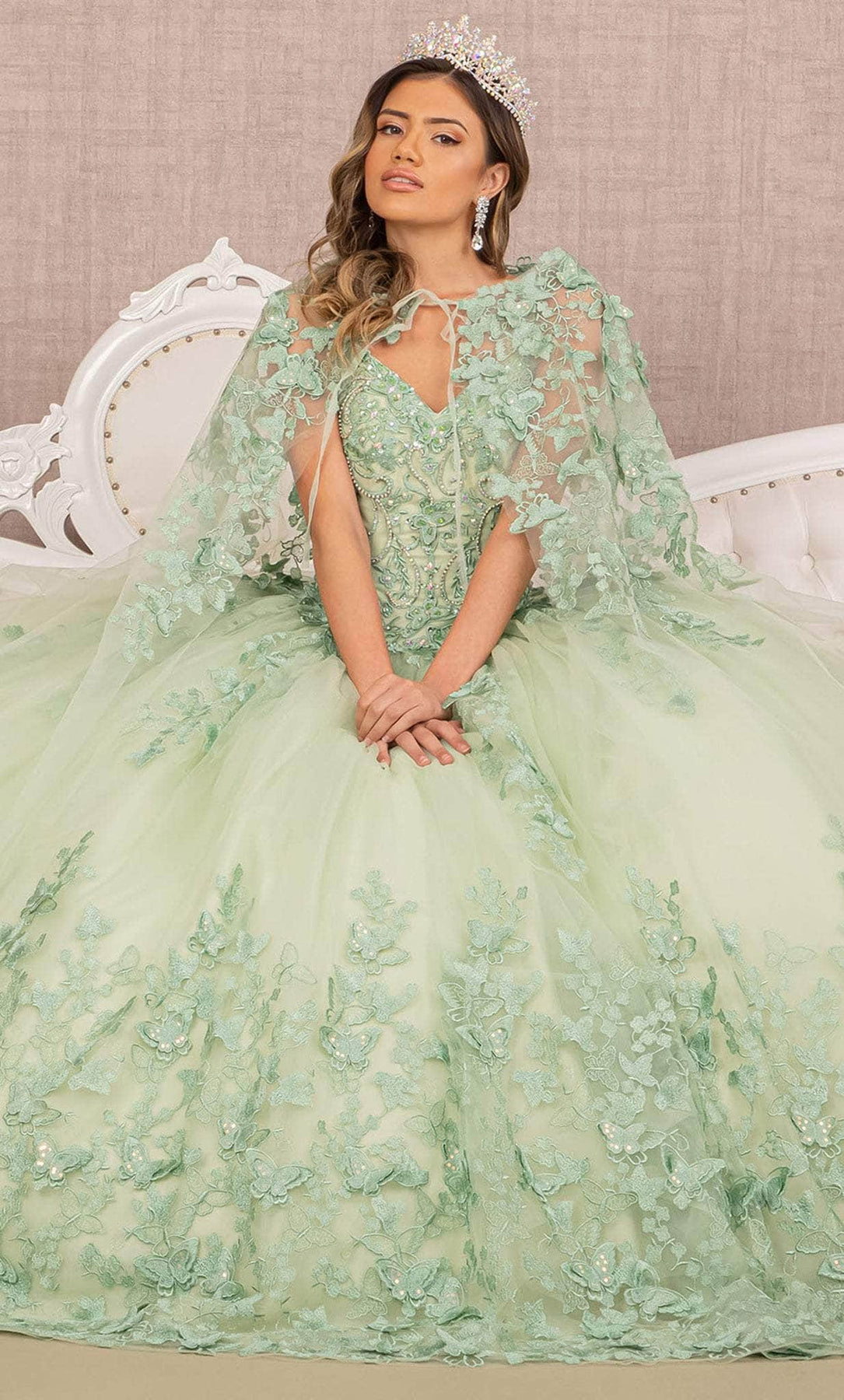 Elizabeth K GL3104 - Jewel Mesh Quinceanera Ballgown Special Occasion Dress