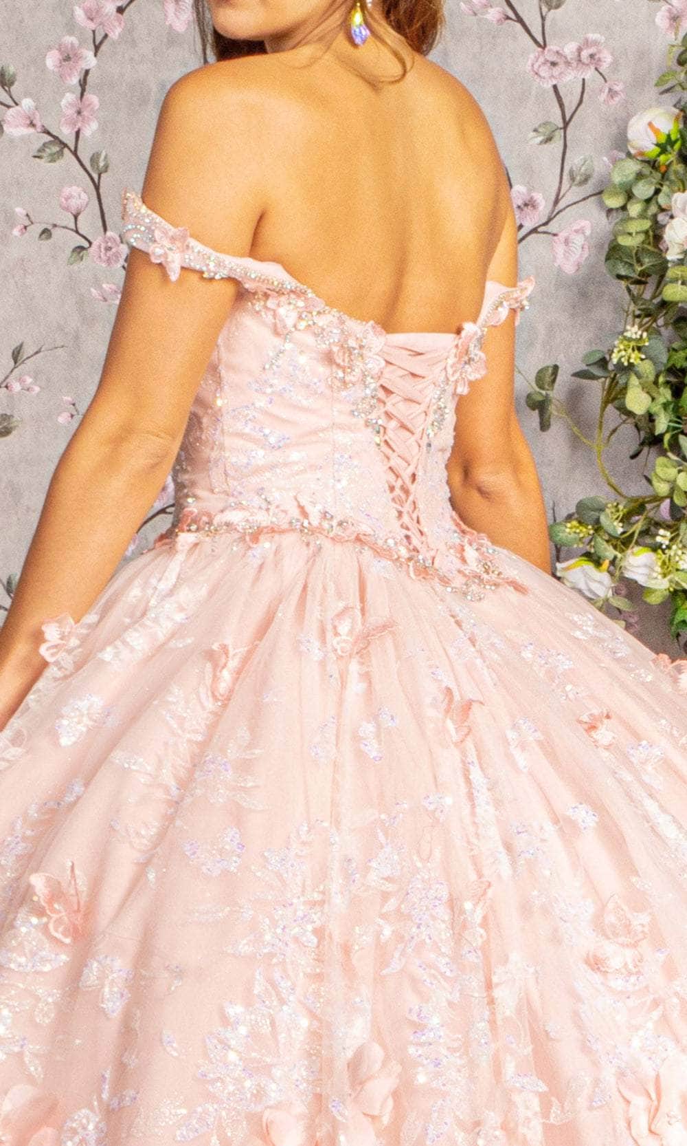 Elizabeth K GL3183 - Sequin Basque Ballgown Ball Gowns