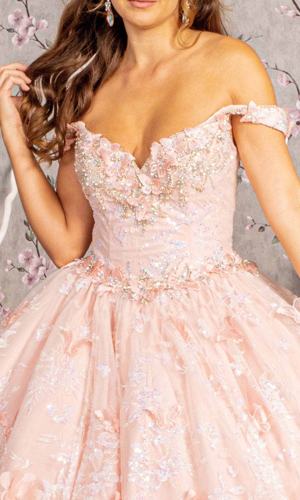 Elizabeth K GL3183 - Sequin Basque Ballgown Ball Gowns