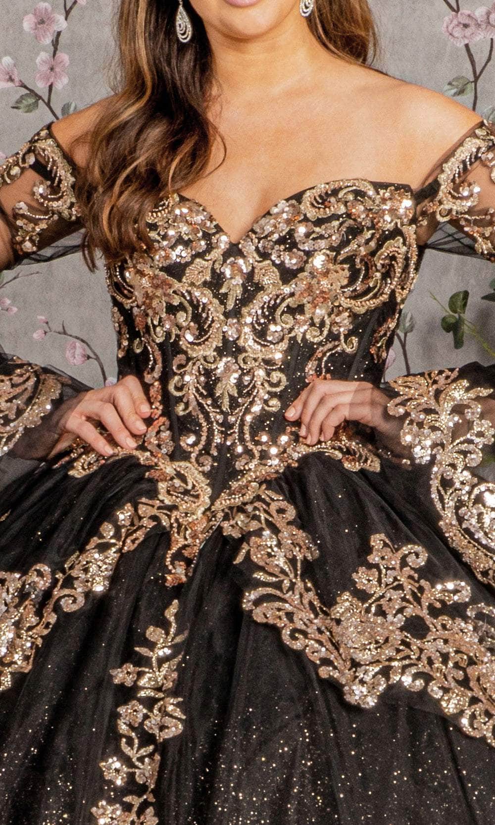 Elizabeth K GL3184 - Glitters Basque Ballgown Ball Gowns