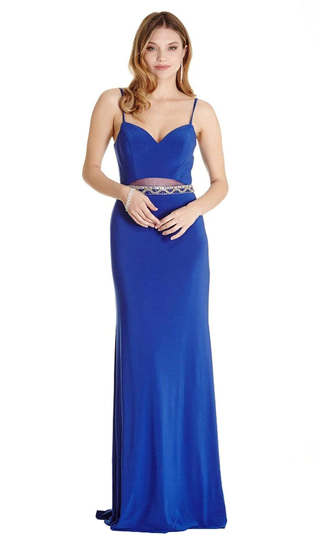 Embellished Sweetheart Sheath Prom Dress Dress XXS / Royal