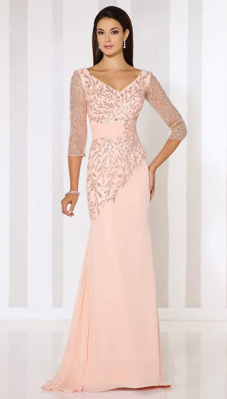 Cameron Blake - 116651 Glitter Foliage Long Dress