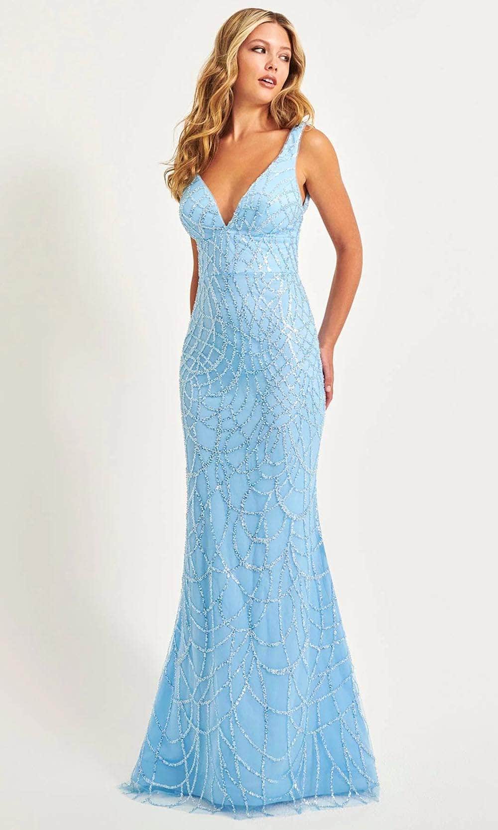 Faviana 11086 - Long Novelty Mermaid Dress - Sleeveless, Empire Waistband, Lace-Up Back, Invisible Zipper With A Hook Eye Closure, Sweep Train ADASA Faviana 11086 - Long Novelty Mermaid Dress - Sleeveless, Empire Waistband, Lace-Up Back, Invisible Zipper With A Hook Eye Closure, Sweep Train ADASA