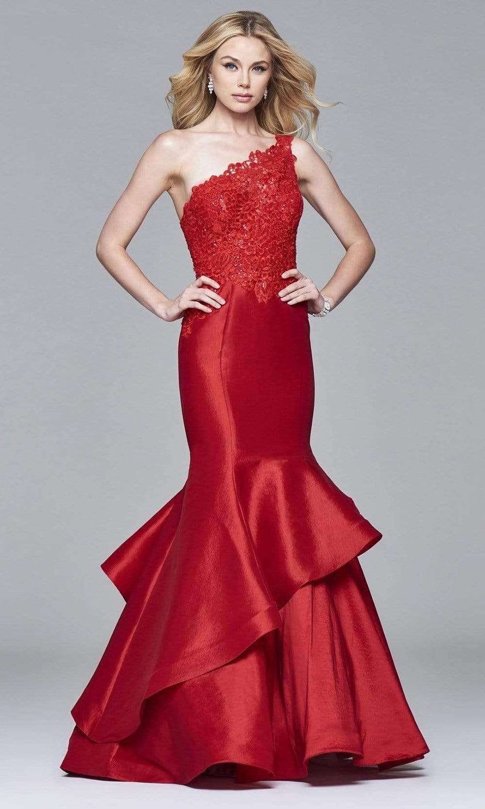 open lace back dress Faviana 7970 - Long Faviana_7970Sc Mermaid Dress
