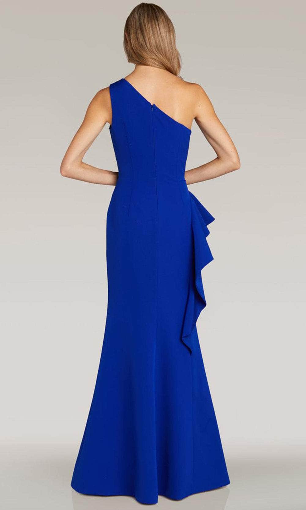 Feriani Couture 18335 - One Shoulder Ruffles Evening Gown Evening Dresses